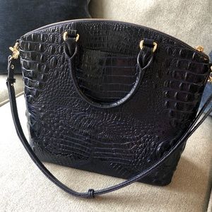 BRAHMIN Melbourne Collection large Duxbury Satchel Dome